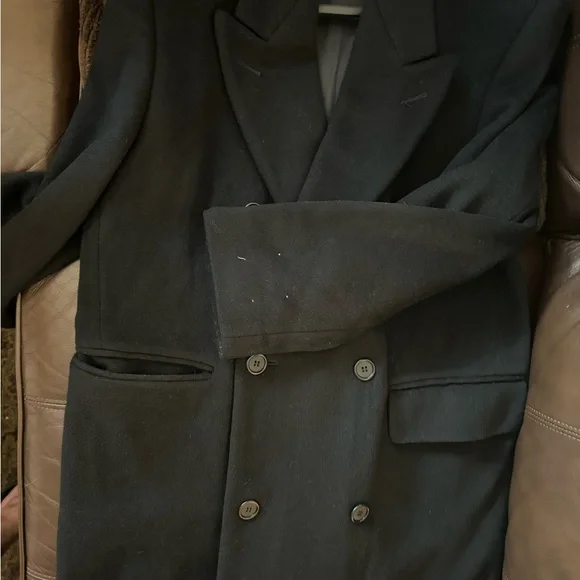 NWOT- Classic wool blend DB overcoat - Picture 3 of 7